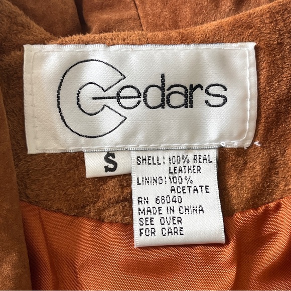 Brown Suede Fringe Leather Jacket - Picture 5 of 6